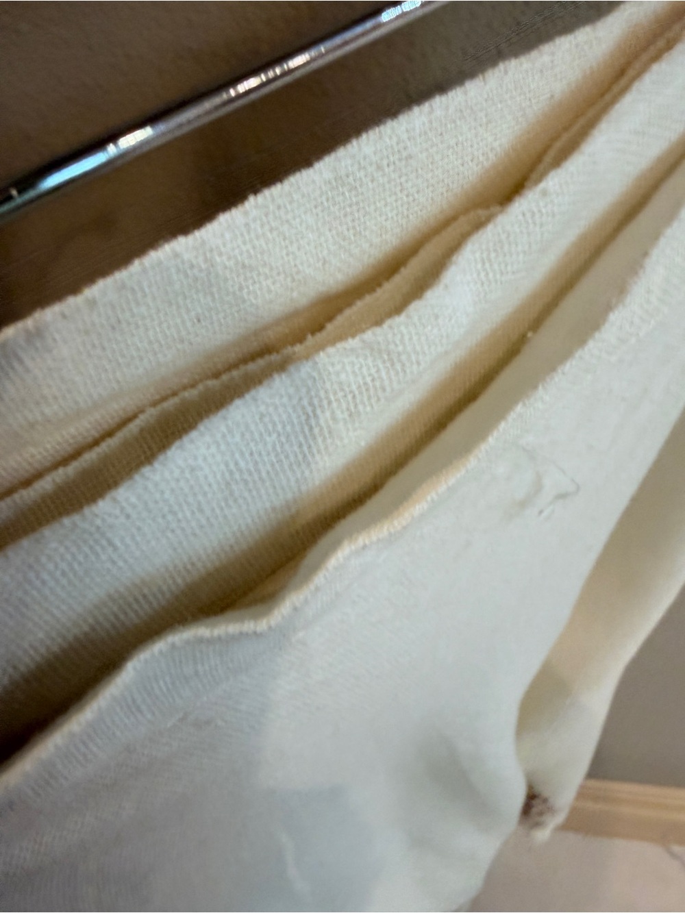 Handmade Boho Wrap Maxi Skirt Ivory Brown Geometric Print One Size - Picture 6 of 12